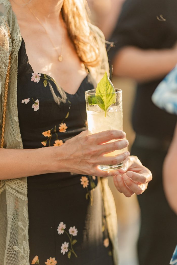 hand holding cocktail
