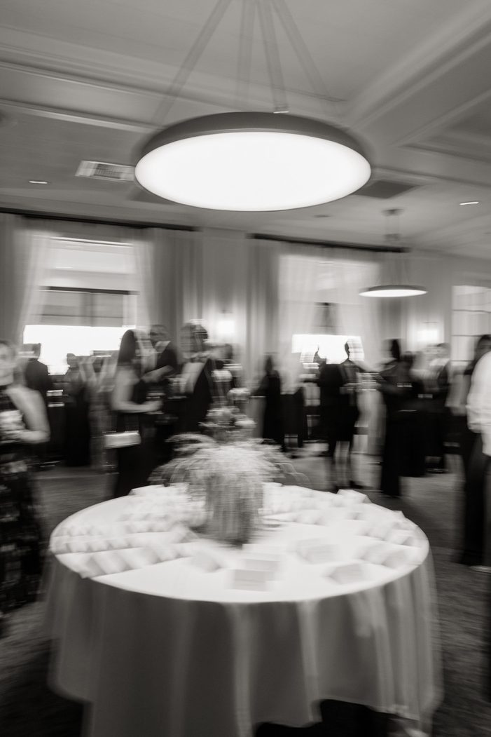 people in a room blurred