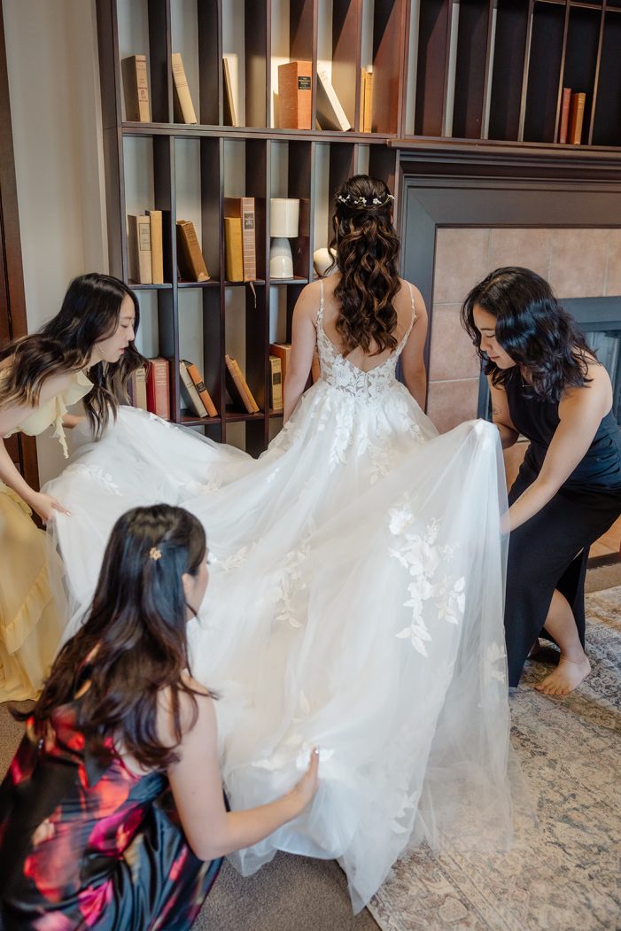bridesmaids fluff dress 
