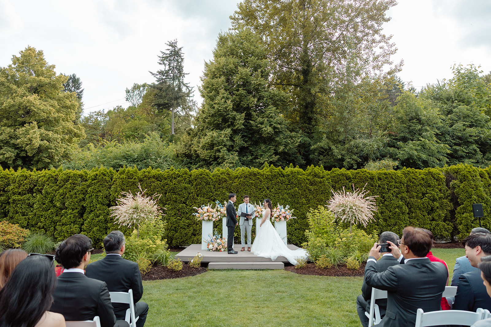 ceremony at columbia winery