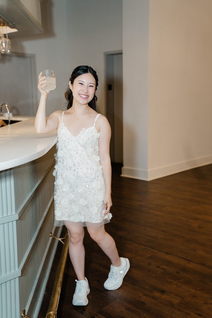 bride inside columbia winery